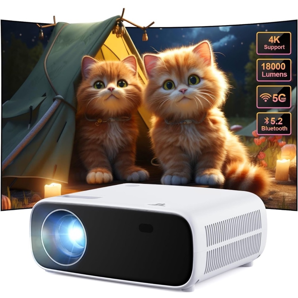 Mini projector with WiFi and Bluetooth